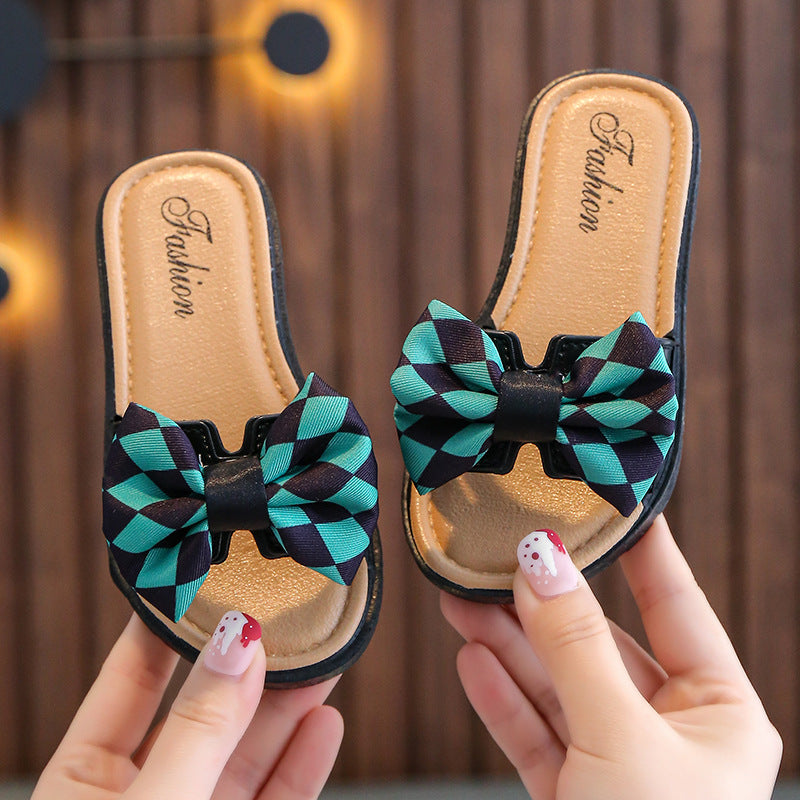 Girls Sandals With Bows And Non-slip Soft Bottom