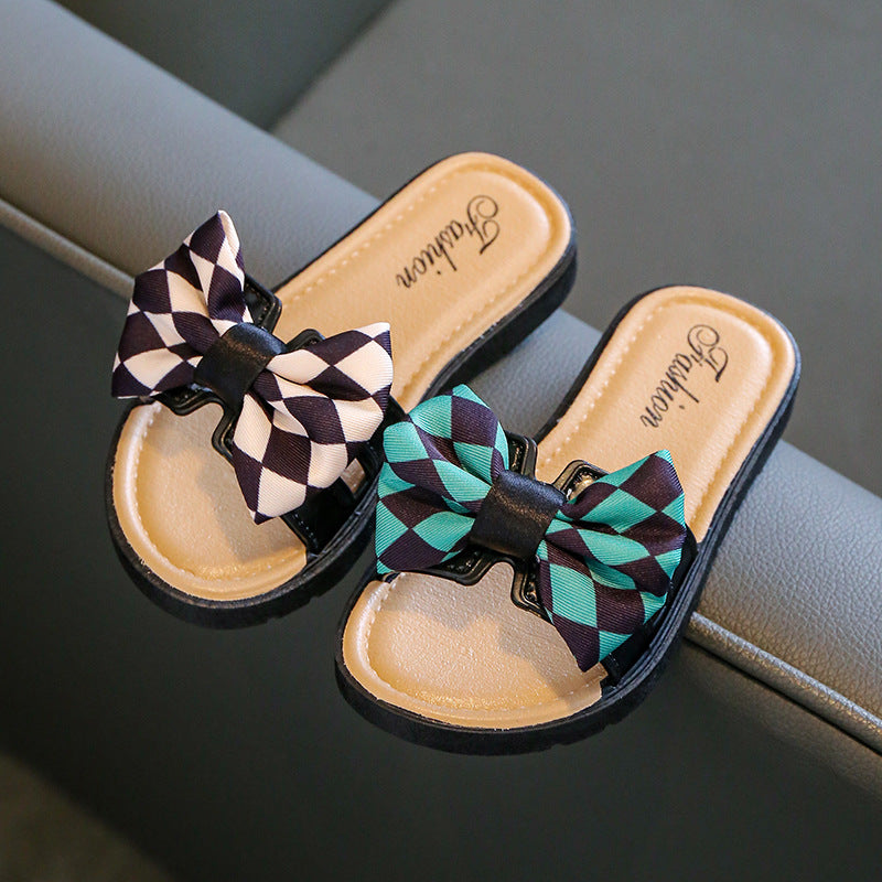 Girls Sandals With Bows And Non-slip Soft Bottom