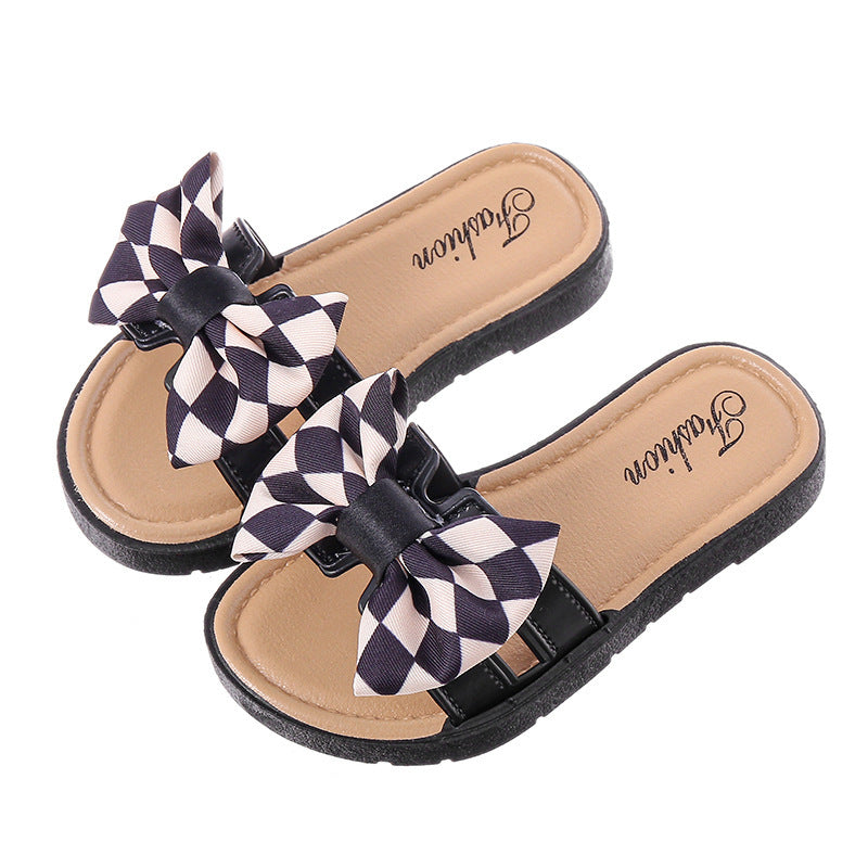 Girls Sandals With Bows And Non-slip Soft Bottom