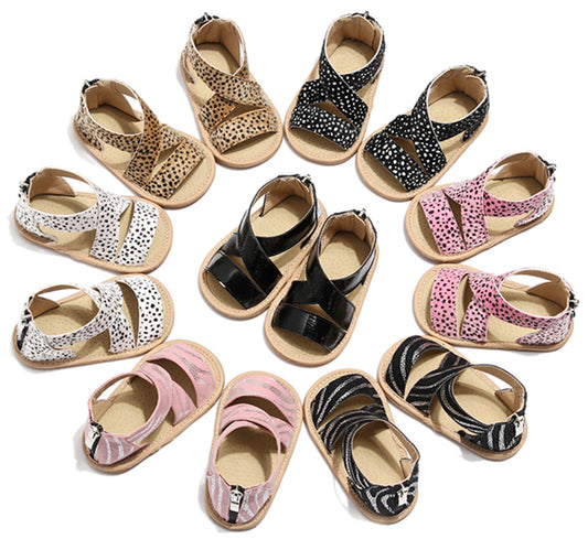 Children's Leopard Print Sandals Baby Toddler Non-slip Sole Children's Shoes