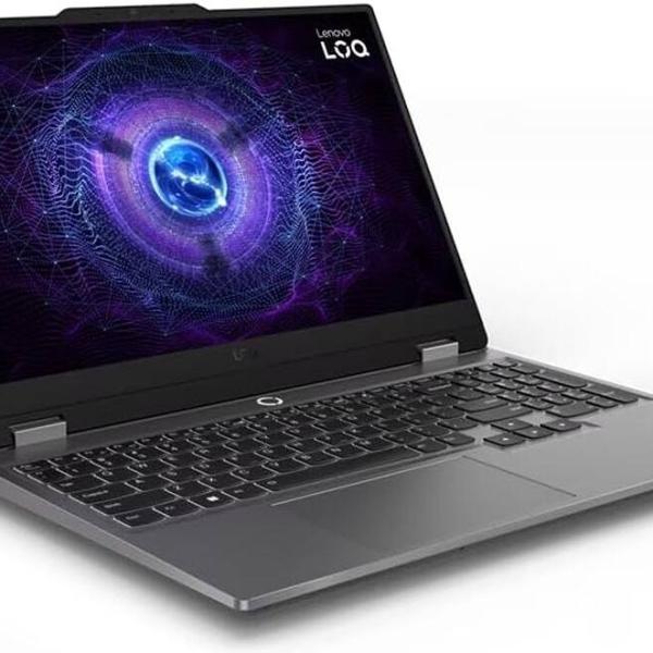 لابتوب Lenovo LOQ 15IRX9 للألعاب، معالج Intel Core i7-13650HX، ذاكرة 16GB، تخزين 512GB SSD، كرت RTX 4050 6GB، شاشة 15.6 بوصة FHD IPS، بدون نظام، لوحة مفاتيح مضيئة أبيض، لون Luna Grey