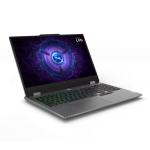 لابتوب Lenovo LOQ 15IRX9 للألعاب، معالج Intel Core i7-13650HX، ذاكرة 16GB، تخزين 512GB SSD، كرت RTX 4050 6GB، شاشة 15.6 بوصة FHD IPS، بدون نظام، لوحة مفاتيح مضيئة أبيض، لون Luna Grey