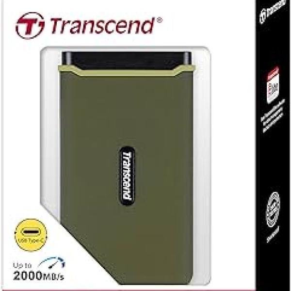 ترانسيند SSD خارجي 1 تيرابايت ESD380C USB 3.2 Gen 2 Type-C