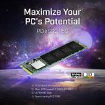 ترانسيند SSD داخلي 1 تيرابايت M.2 NVMe – PCIe Gen3x4 3D NAND (بدون DRAM)