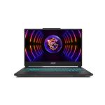 لابتوب MSI Cyborg 15 A13UC للألعاب، معالج Intel Core i5-13420H، ذاكرة 16GB، تخزين 512GB SSD، كرت RTX 3050 4GB، لوحة مفاتيح بإضاءة زرقاء، لون Translucent Black