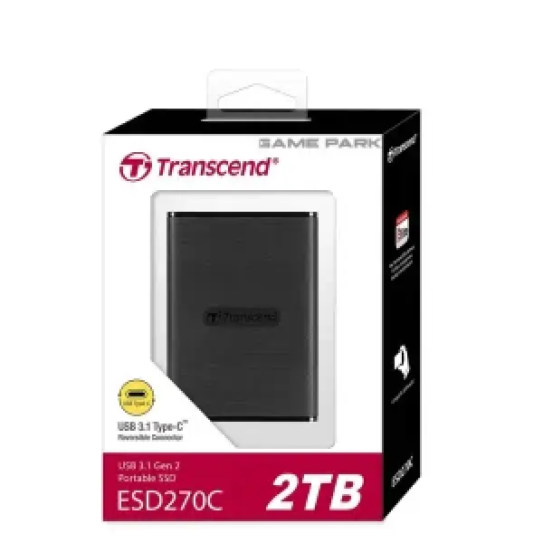 ترانسيند SSD خارجي 2 تيرابايت ESD270C USB 3.1 Gen 2 Type-C