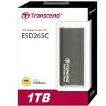 ترانسيند SSD خارجي 1 تيرابايت ESD265C – USB 10Gbps Type-C فائق السرعة